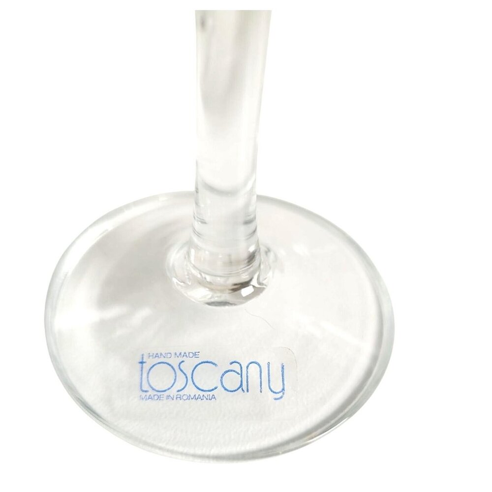 Vtg Mid Century Toscany Etched Tulip Crystal Wine Decanter Set 4 Glasses Stopper - Picture 5 of 8